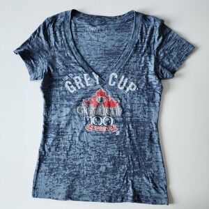 Grey Cup 100th CFL Championship Toronto 2012 Shirt Large Burnout Football Canada